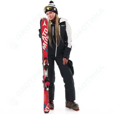 Куртка горнолыжная утепленная GRAVITY Woman White Snow - Black