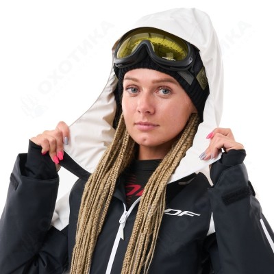 Куртка горнолыжная утепленная GRAVITY Woman White Snow - Black