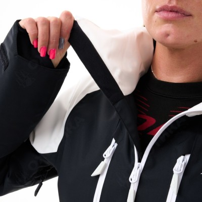 Куртка горнолыжная утепленная GRAVITY Woman White Snow - Black