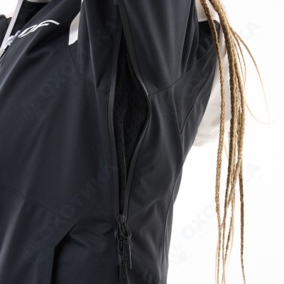 Куртка горнолыжная утепленная GRAVITY Woman White Snow - Black