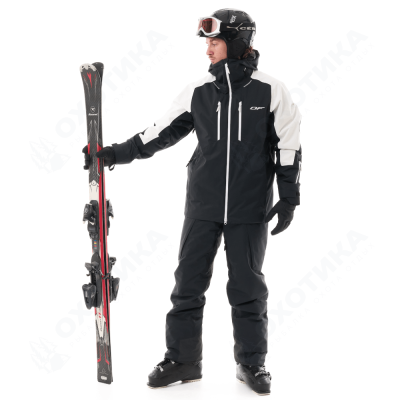Куртка горнолыжная утепленная GRAVITY Man White Snow - Black