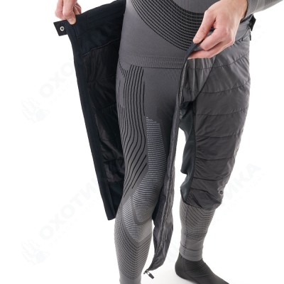 Термошорты-самосбросы удлиненные WARMLAYER ZIP Вlack