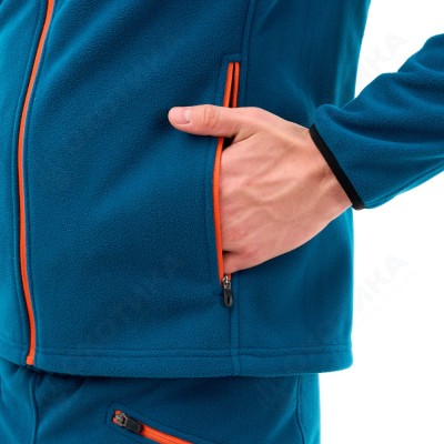 Флисовая кофта Man Blue - Orange