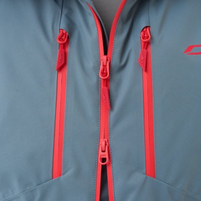 Куртка горнолыжная утепленная GRAVITY Man Grey - Red