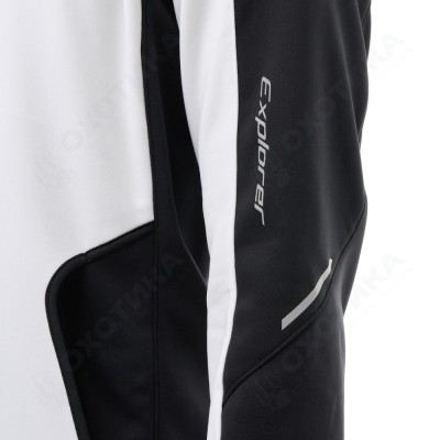 Куртка с капюшоном EXPLORER 2.0 Man Black - White 2024