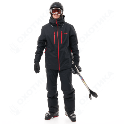 Куртка горнолыжная утепленная GRAVITY Man Black - Red