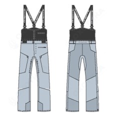 Штаны горнолыжные утепленные GRAVITY Woman Light Blue