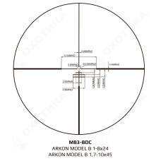 Оптический прицел Arkon Model B 1,7-10х45