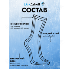 Dexshell StormBLOK DS827RTC Носки водонепроницаемые