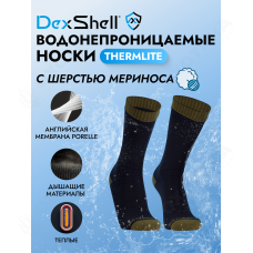 Dexshell Thermolite green DS626O Носки водонепроницаемые