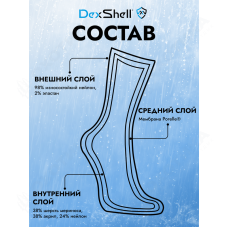 Водонепроницаемые носки Dexshell Trekking green DS636 размер L (43-46)...