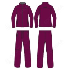 Костюм Детский флисовый DragonFly Purple Black