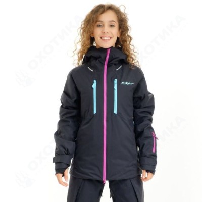 Куртка горнолыжная утепленная DragonFly Gravity Premium Woman Black-Pink 2023 Куртка горнолыжная утепленная DragonFly Gravity Premium Woman Black-Pink 2023