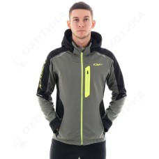 Куртка мужская с капюшоном DragonFly Explorer 2.0 Grey Lemon
