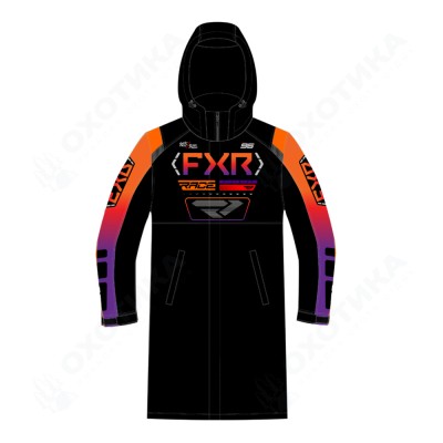 Пальто FXR Warm-Up с утеплителем Black/Orange/Purple