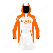 Пальто FXR Warm-Up с утеплителем White Hex/Orange