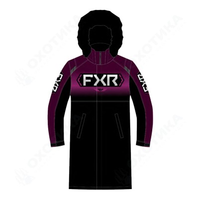 Пальто FXR Warm-Up с утеплителем Plum Fade/Black