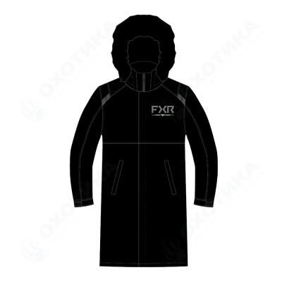 Пальто FXR Warm-Up с утеплителем Black/Lt Sage