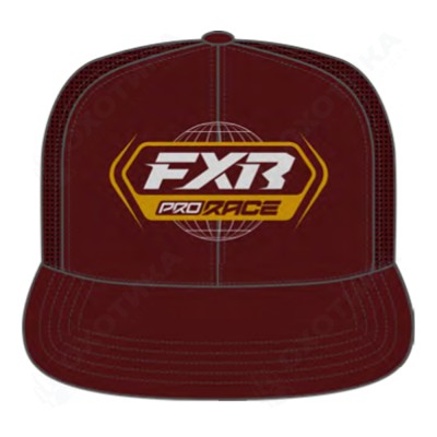 Бейсболка FXR Race Div  Merlot/Gold, Adult