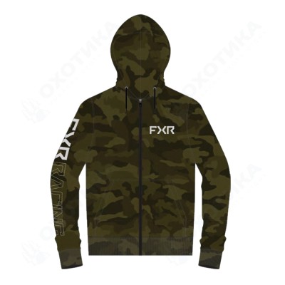 Толстовка FXR Clutch Cotton  Army Camo/Grey