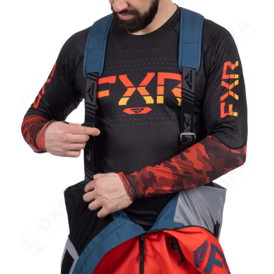 Комбинезон FXR Helium без утеплителя Dark Steel/Red