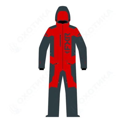 Комбинезон FXR Helium без утеплителя Dark Steel/Red