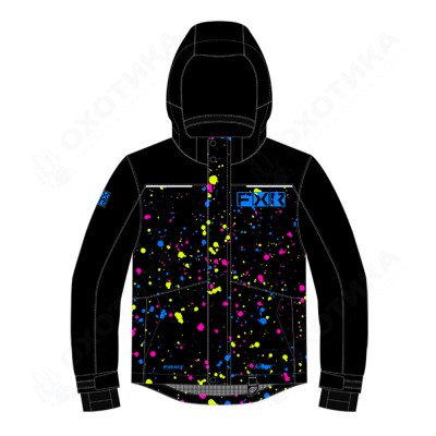 Детская куртка FXR Kicker с утеплителем Black/Splatter