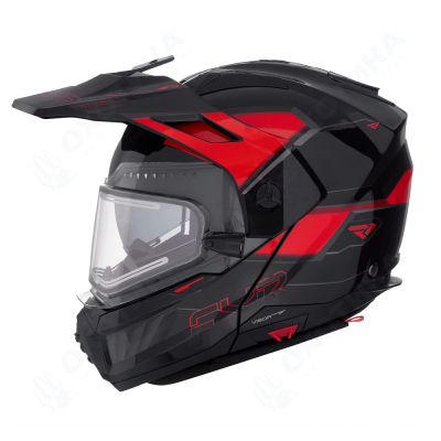Шлем FXR Maverick X Pro с подогревом Black/Red