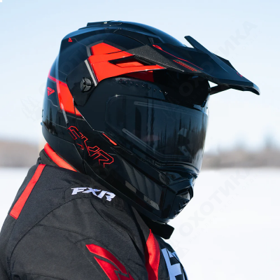 Шлем FXR Maverick X Pro с подогревом Black/Red