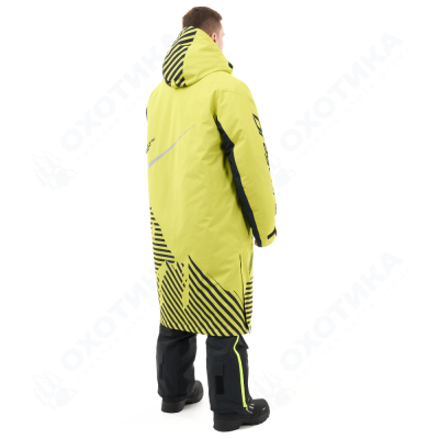 Плащ зимний RACE COAT Man Lime - Black
