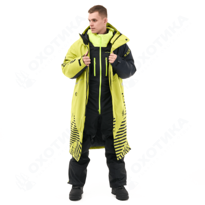 Плащ зимний RACE COAT Man Lime - Black