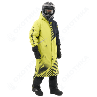 Плащ зимний RACE COAT Man Lime - Black