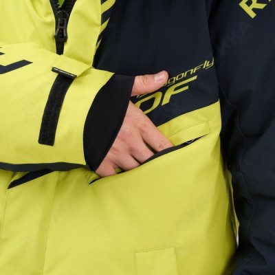 Плащ зимний RACE COAT Man Lime - Black