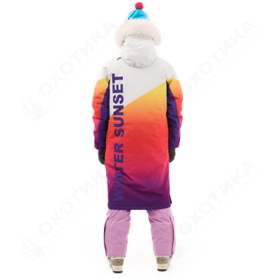 Плащ зимний RACE COAT WINTER SUNSET Woman Orange - Violet