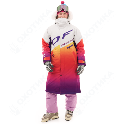 Плащ зимний RACE COAT WINTER SUNSET Woman Orange - Violet