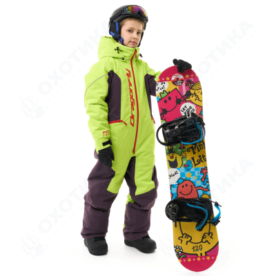 Комбинезон утепленный GRAVITY Teenager Lime - Plum