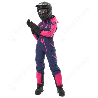 Комбинезон утепленный EXTREME Woman Dark Blue - Pink Cat