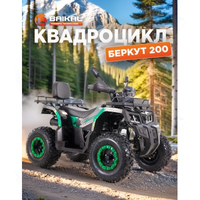 Квадроцикл BAIKAL БЕРКУТ 200 зеленый