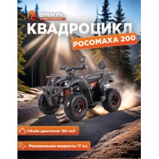 Квадроцикл BAIKAL РОСОМАХА 200 оранжевый