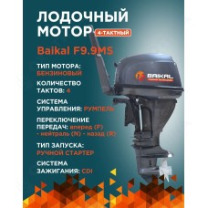 ЛОДОЧНЫЙ МОТОР BAIKAL F9.9HP