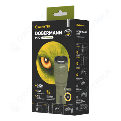 Armytek Dobermann Pro Magnet USB Warm (Olive)