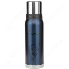Термос (HS.TM-055-BL) 1200ML Рысь синий (2 крышки-кружки) TONAR