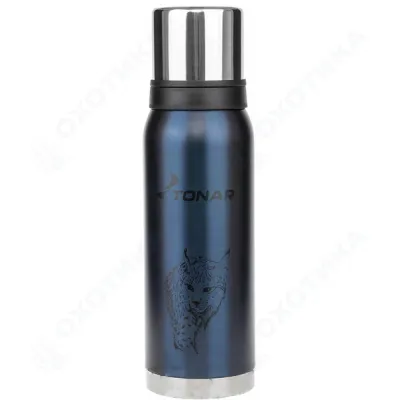 Термос (HS.TM-055-BL) 1200ML Рысь синий (2 крышки-кружки) TONAR Термос (HS.TM-055-BL) 1200ML Рысь синий (2 крышки-кружки) TONAR