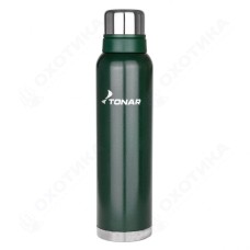 Термос (HS.TM-059-G) 1600ML с ситечком зеленый (2 крышки-кружки) TONAR