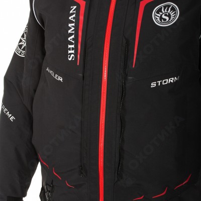 Костюм-поплавок зимний «Angler (-20)» Black/Red S311 ХСН