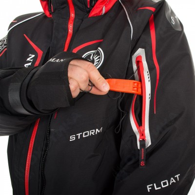 Костюм-поплавок зимний «Angler (-20)» Black/Red S311 ХСН