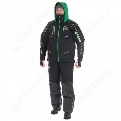 Костюм-поплавок зимний Angler (-20) Black/Green S-311-0 Shaman ХСН