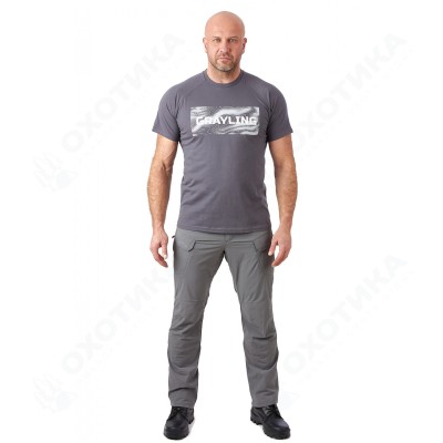 Футболка GRAYLING Riverbad (Ривербед) (хлопок, графит) GTS-01GRT
