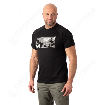 Футболка 7.62 Urban Camo (Урбан Камо) (хлопок, черный) 7TS-02BLK