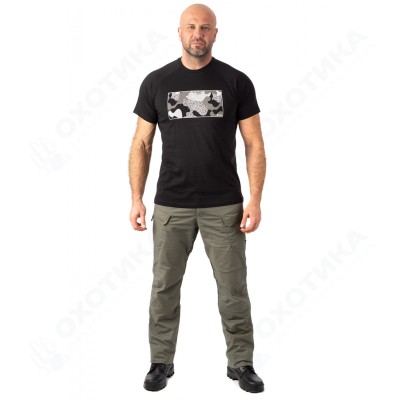 Футболка 7.62 Urban Camo (Урбан Камо) (хлопок, черный) 7TS-02BLK